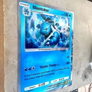 Blastoise Ex Squirtle Wartortle Pokémon 3D Holographic Lenticular Poster